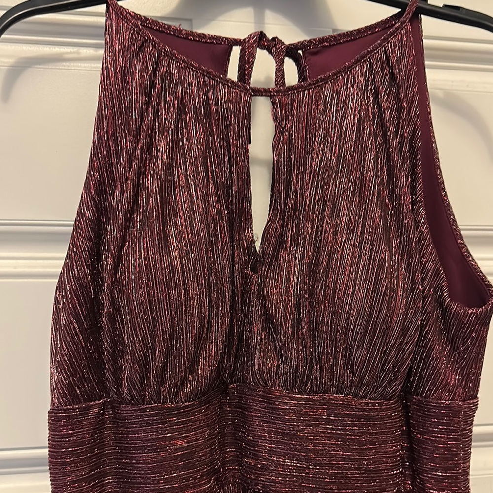 R & M Richards Burgundy gown - Picture 3 of 9